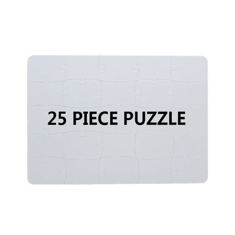 10 fogli/lotto Personalizzato 25 pz Formato A4 Puzzle di Cartone Sublimazione Puzzle Spazi Vuoti Sublimazione Puzzle di Cartone