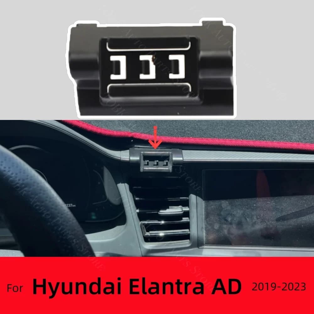 Supporto mobile per auto per Hyundai Elantra AD 2019-2023 2020 Forte speciale staffa fissa Base 15W Ricarica wireless per auto Accessori