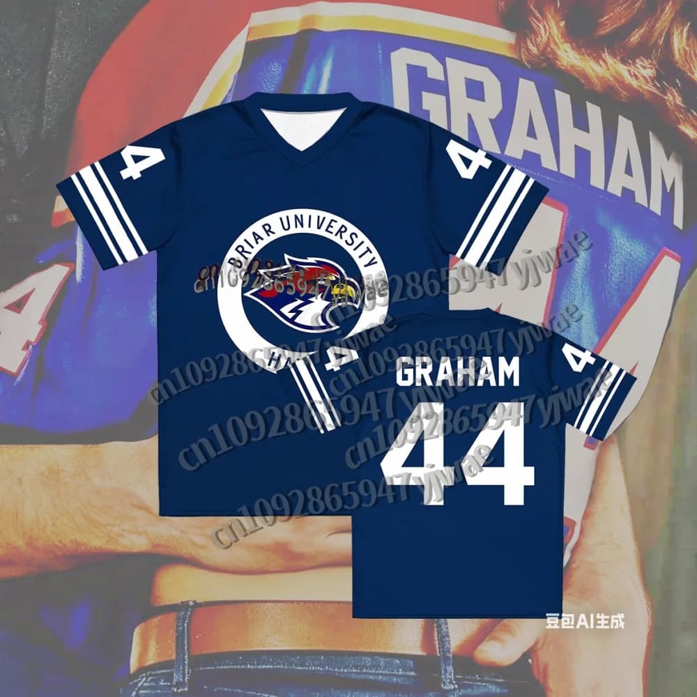 Maglia Off Campus Briar University Graham 44 22 DI LAURENTIS 66 Tucker46 T-shirt con scollo a V a maniche corte da uomo e da donna T-shirt 3D