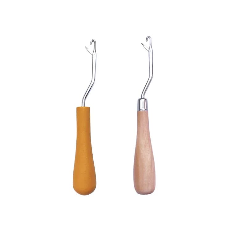 1pc manico in plastica/legno gancio ago/micro anelli ago/strumenti per capelli per micro anelli estensioni dei capelli