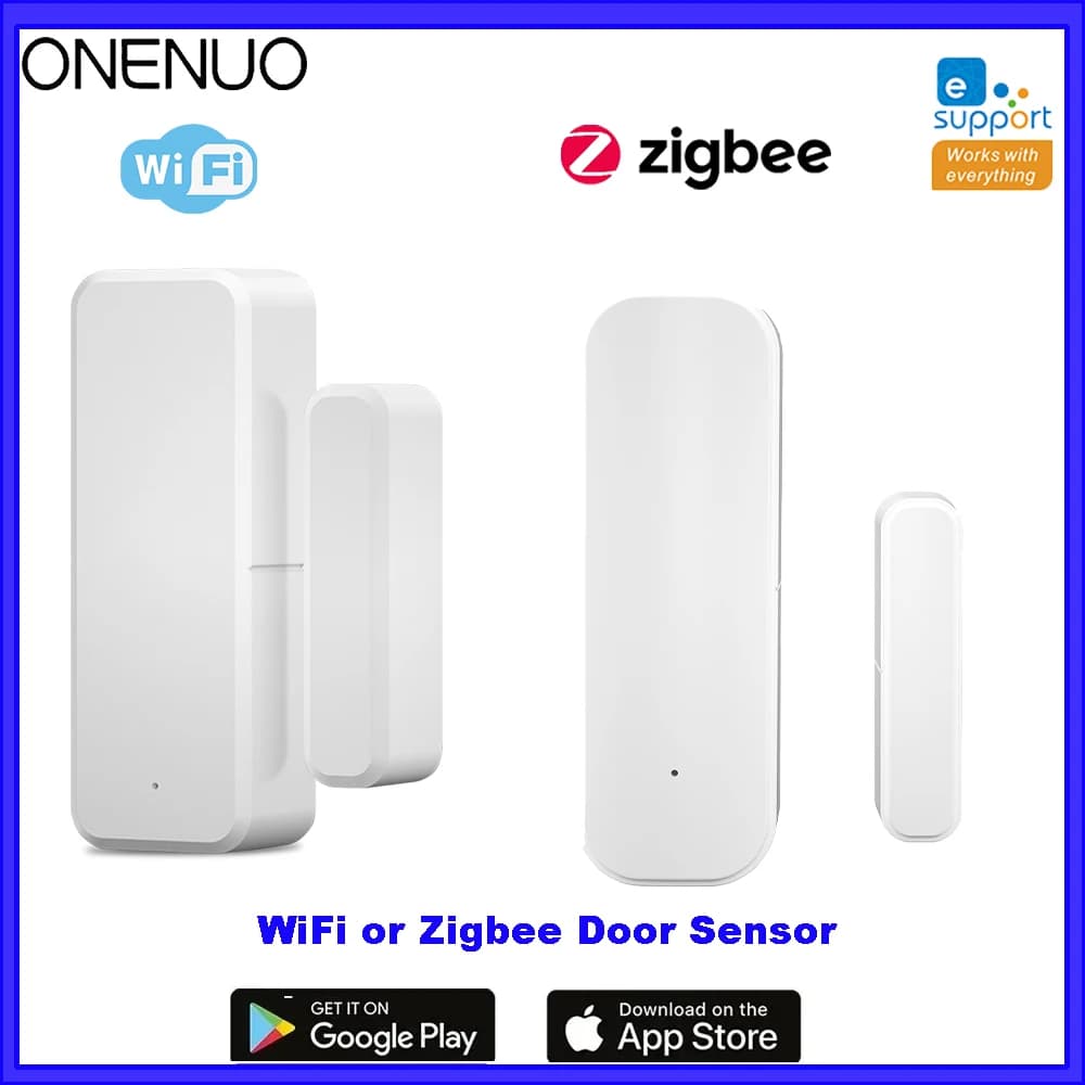 Sensore per porte e finestre WiFi o Zigbee APP eWelink Sistema di allarme di sicurezza domestica intelligente Controllo vocale tramite Alexa Google Home Smart