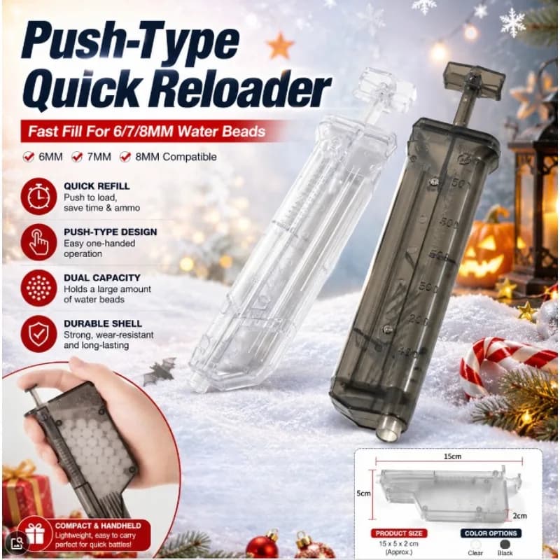 Hobbyist Gift Gel Bead Speed Loader 6MM-8MM Push Charger Unique Outdoor Accessory