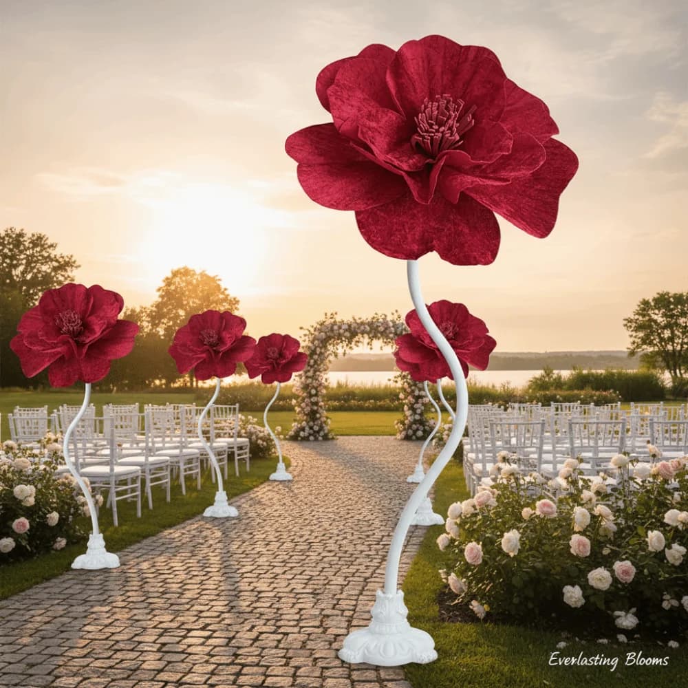 30-60 cm Fiore di peonia artificiale Vetrina Forniture per feste Velluto simulato Peonia Grandi accessori fai da te Fiore finto per matrimonio
