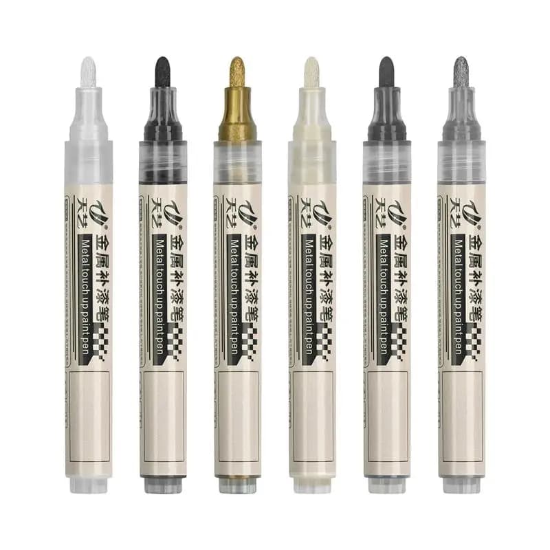 1 pz pennarello per specchio penna per vernice per ritocco in metallo penne per vernice riflettenti fai da te pennarelli per specchio firma cromata artigianato d'arte