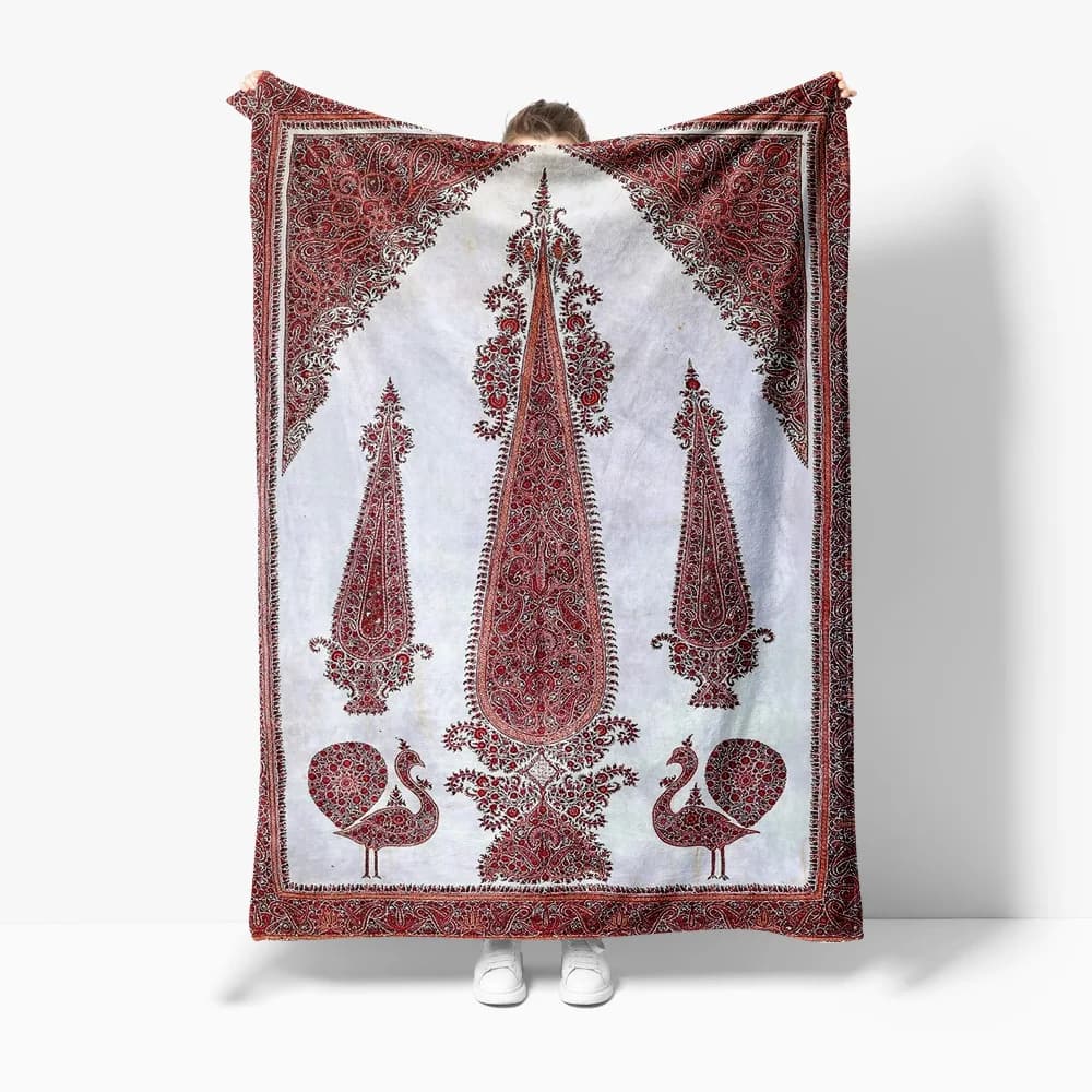 Coperta da tiro in cotone con stampa paisley, copridivano, federa decorativa, copriletto per la casa, soggiorno, camera da letto