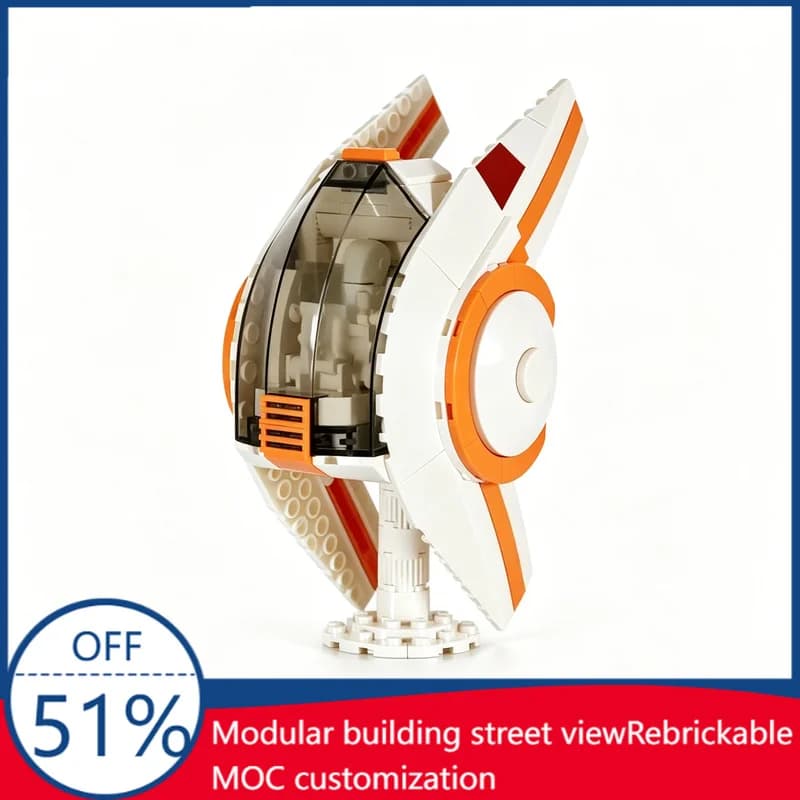 Set di Costruzioni Serie Guerra 332 Pezzi, Modello MOC Nave Spaziale Sci-Fi, Giocattolo Educativo da Assemblare, Regalo di Compleanno per Bambini e Ragazzi
