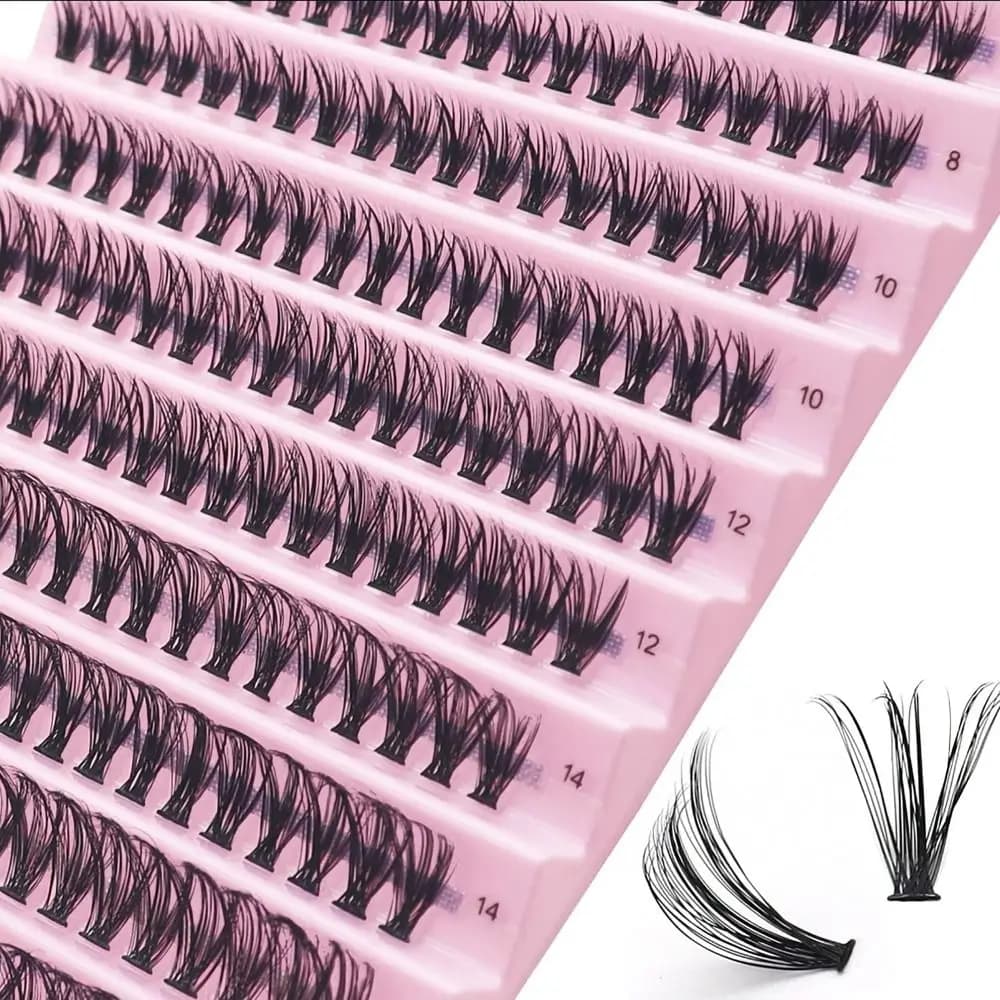 40D 8/10/12/14/16mm single Eyelash Cluster Natural volume long grafting eyelashes tray mixed individual eyelashes Cluster