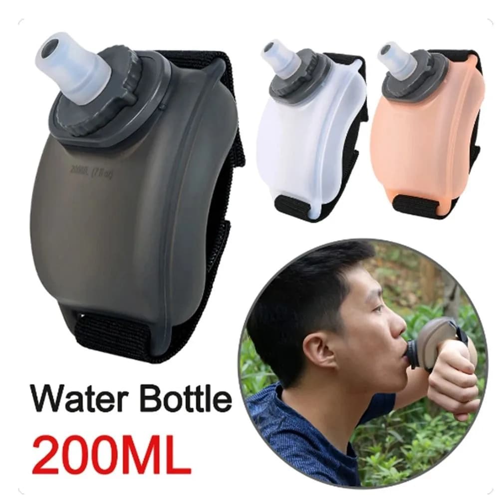 200 ml Mini Wrist Water Bottle, Silicone Soft Bottle, Wrist Bag, Tea/Coffee Maker, Portable Moisturization Package