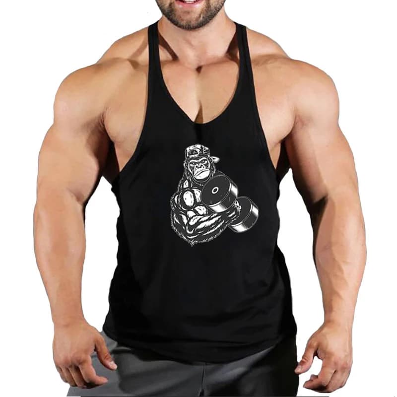 Nuovi arrivi Bodybuilding stringer canotta uomo cotone palestra camicia senza maniche uomo gilet Fitness canotta abbigliamento sportivo allenamento tanktop