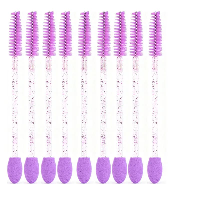 Wholesale 50Pcs Disposable Dual Sided Eyeshadow Brush Applicator Oval Tipped Double Ended Sponge Double-Headed Eyeshadow Brush,