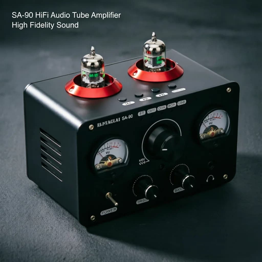 HiFiAMP PJ.MIAOLAI SA-90 Appassionati di livello Amplificatore valvolare elettronico Unità flash USB Amplificatore di potenza audio HiFi Bluetooth