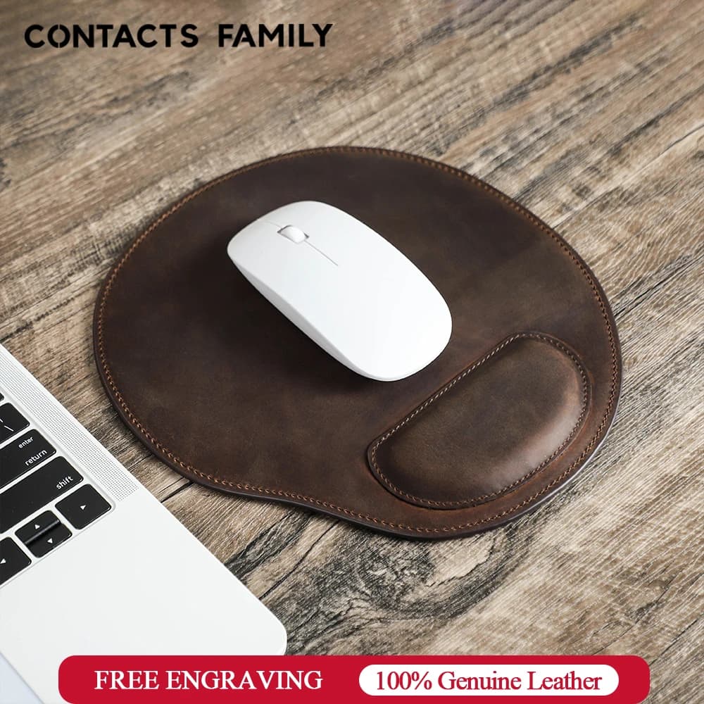 Contatti famiglia tappetino per Mouse antiscivolo in pelle nabuk con poggiapolsi scrivania da ufficio per PC Laptop tappetino da tavolo tappetino per Mouse da gioco