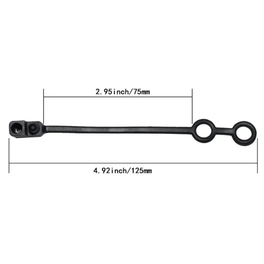 5 pcs SAE waterproof cover, BMW motorcycle anti-dust connector cap, IP67 sealed charger protection, black