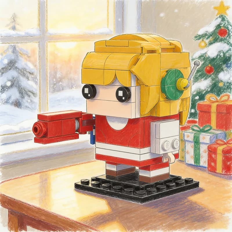 142pcs MOC Curly Brace Brickheadz Cave Story Model Building Blocks Architecture DIY Creative Toys Festival Gift Idea Education