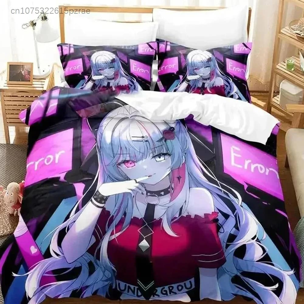 Kawaii Girl Ishigami Nozomi Anime Bedding Set Printed Bed Set With Pillowcase Duvet Cover Soft Queen King Size Bedclothes Home
