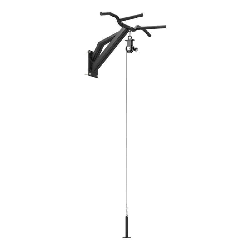 Exercise machine with parallel bar for bending and extension of the arm with horizontal pull-up bar for large high extraction birds