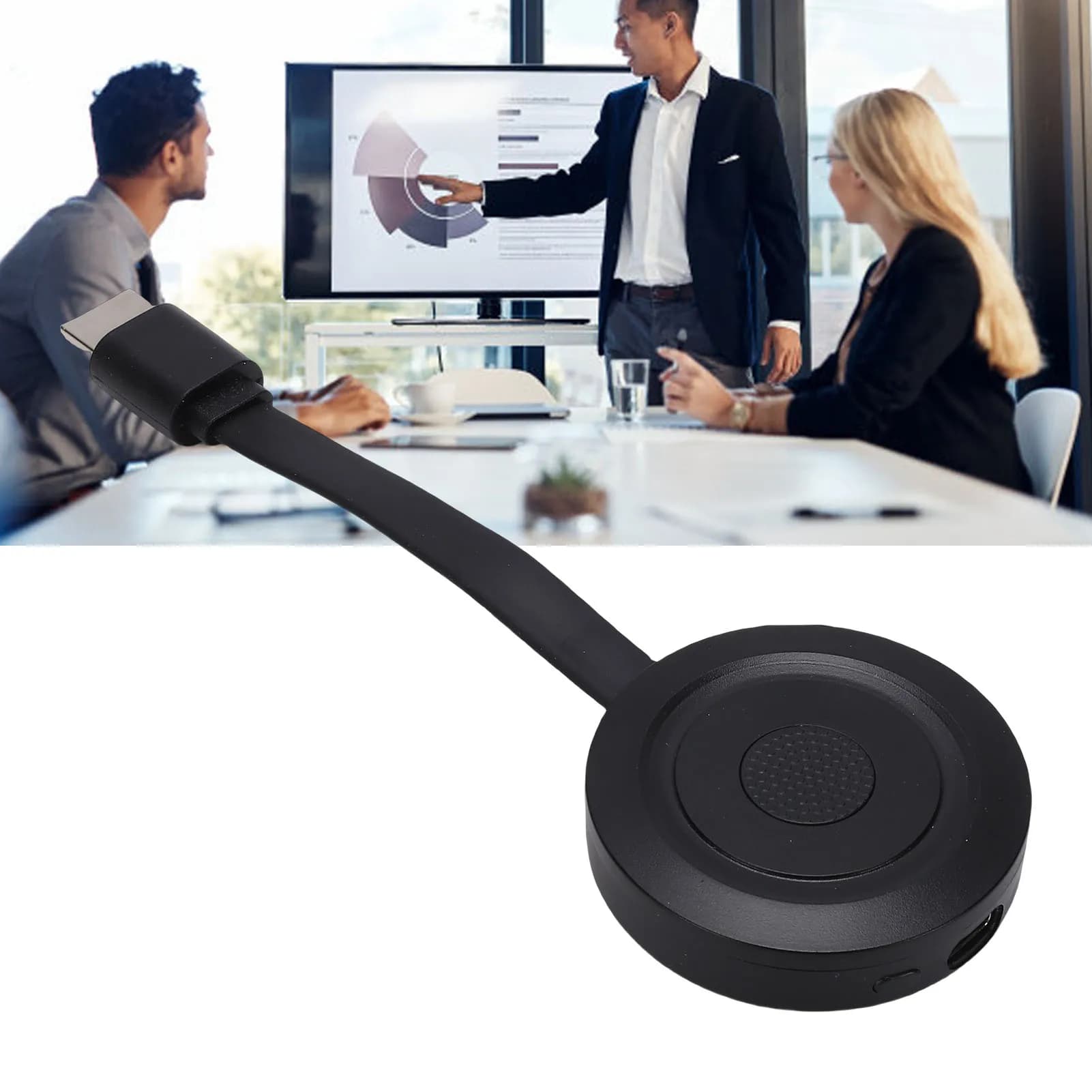 Adattatore per mirroring dello schermo 4K, dongle wireless HD per interfaccia multimediale, per trasmettere da telefono, tablet, laptop a TV o proiettore.