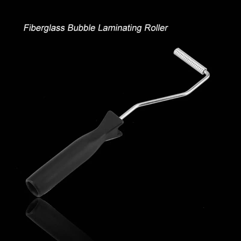 Maniglia in ABS con rullo di laminazione a bolle in fibra di vetro in lega di alluminio per lavori in resina GRP FRP (10 * 50 mm)