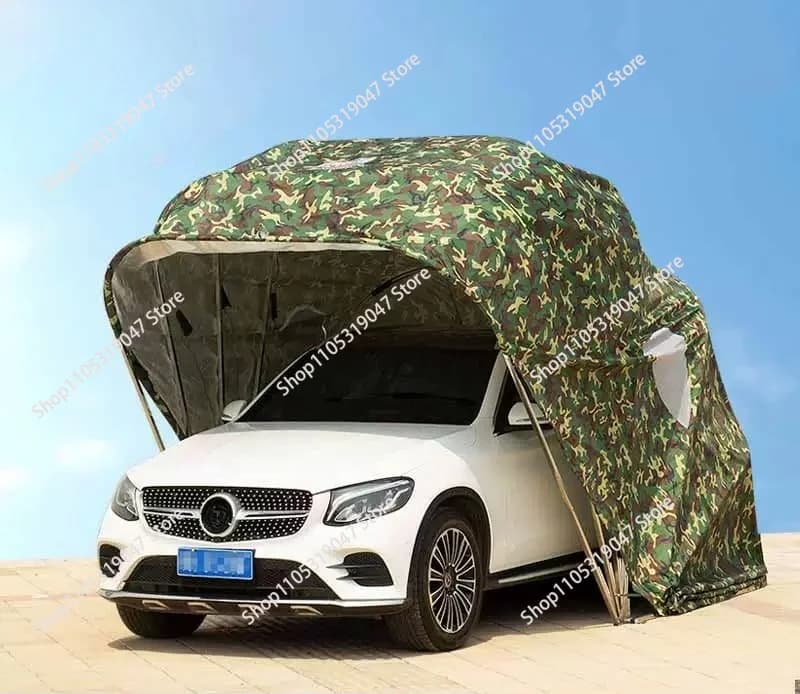 Carport pieghevole automatico Garage pieghevole telescopico elettrico Tenda per protezione solare esterna per uso domestico Capannone per parcheggio mobile
