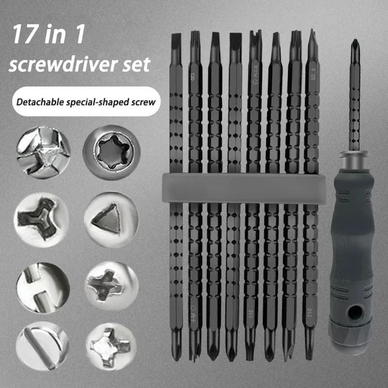 Cacciavite a triangolo 17/13 In 1 per Xiaomi vite magnetica a forma speciale CRV Torx Set di chiavi telescopiche In lega EDC riparazione domestica