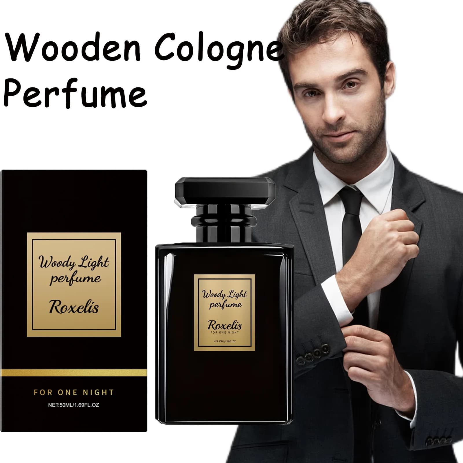 Profumo di colonia in legno Fragranza leggera legnosa a lunga durata Lussuoso aroma accattivante Profumi classici ed eleganti da uomo