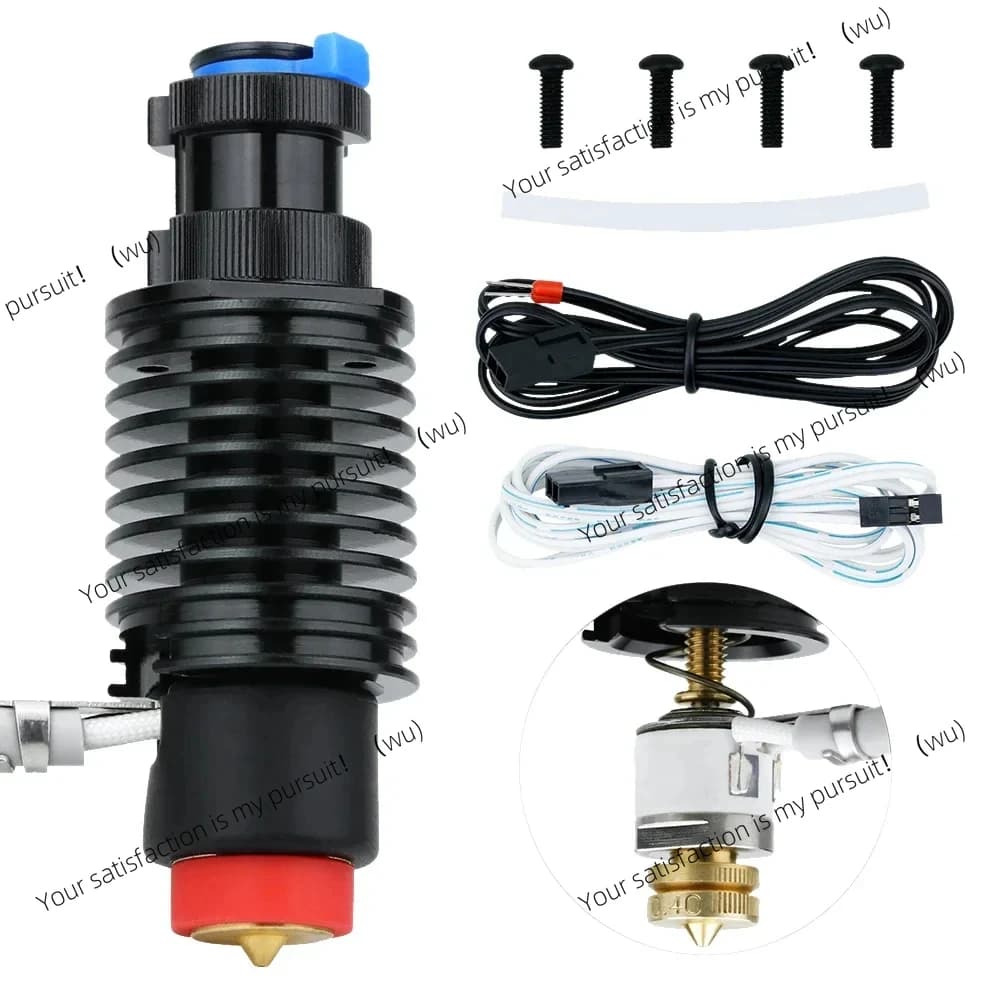 Ugello All-in-one Revo per Hotend Ceramico Revo 0.25/0.4/0.6/0.8mm, Ugello in Ottone/Titanio Heatbreak per Stampante 3D E3D Revo Hot End