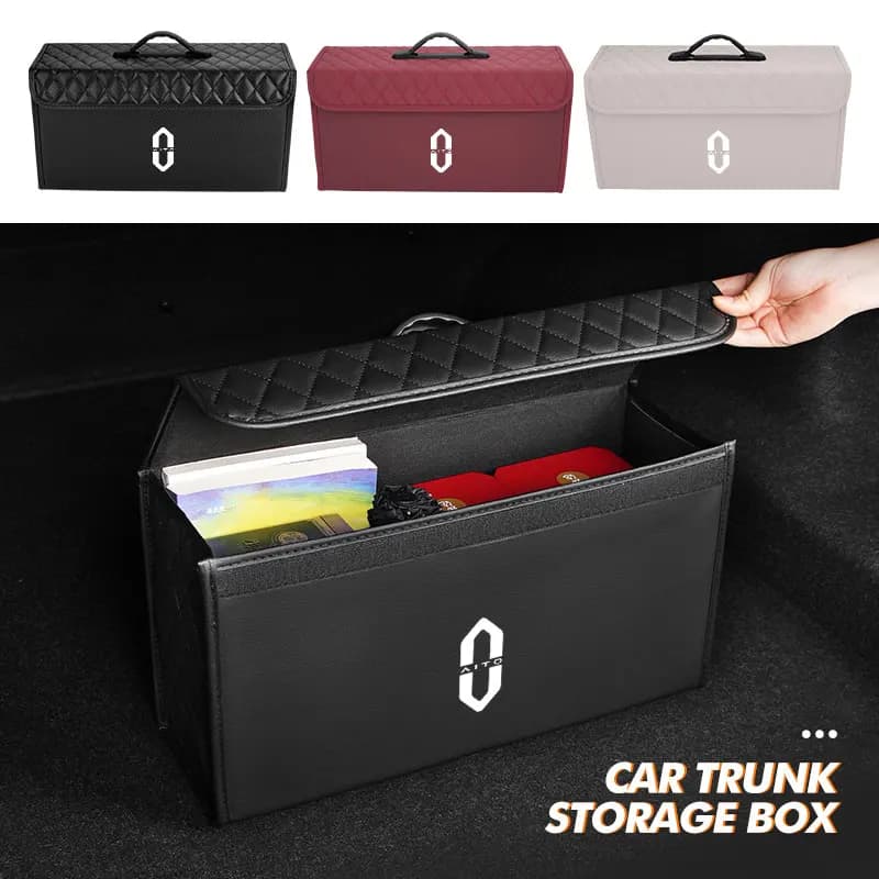 Car Trunk Organizer Boot Organiser Storage Box Portable Handbag For Aito FM5 M7 2022 2023