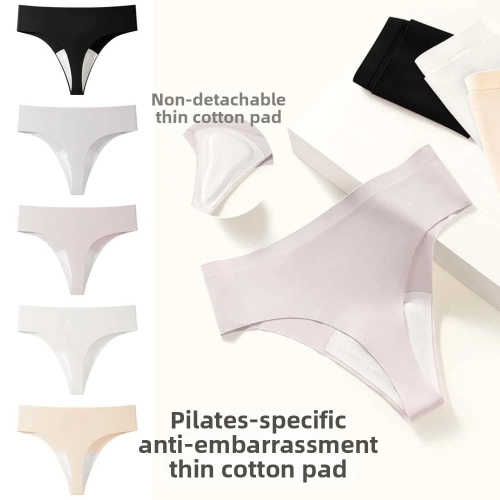Slip Invisibili Anti-imbarazzo T-back in Cotone, Mutandine Sportive Yoga, Lingerie Effetto Push-up, Intimo Fitness Invisibile