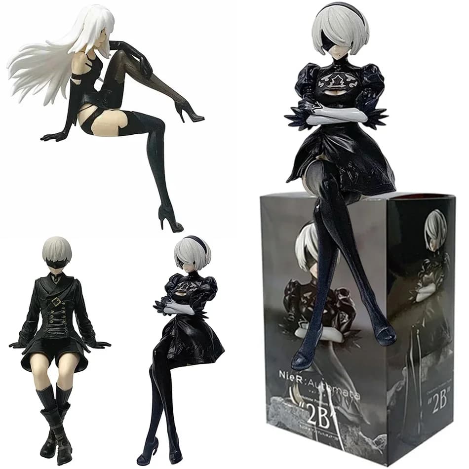 15 cm Original anime SEGA Nier: automata Ver1.1A 2B Yorha No. 2 toy collection model PVC with figure Chokonose Premium type B