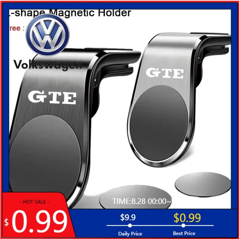 Supporto Magnetico per Telefono VW 2026 per Volkswagen GTE 2024 Golf Jetta Passat mk4 mk6 CC 5 7 Tiguan Scirocco Montaggio su Presa d'Aria