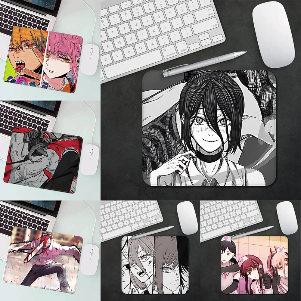 Anime Chainsaw Man Gaming Mouse Pad XS Piccolo tappetino per mouse per PC Gamer Decorazione desktop Tappetino per mouse da ufficio Tappetino da scrivania