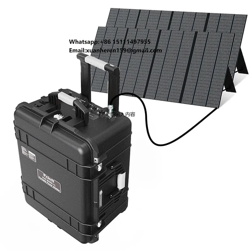 Portable LiFePO4 Electric Solar Generator 6000W Power Station with Solar Panel for Outdoor Camping and Emergency Backup