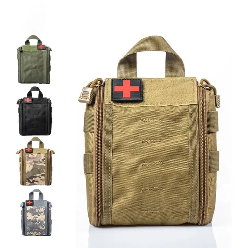 EDC Medical Bag Molle Tactical Case First Aid Kit Outdoor Army Car Emergency Camping Hiking Survival EMT Utility Pack Hunting