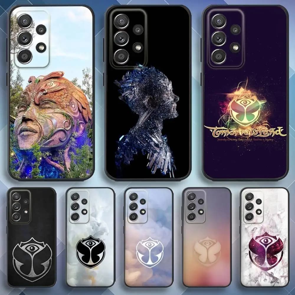 T-Tomorrowlands Phone Case For Samsung S25,S24,S21,S22,S23,S30,Ultra,S20,Plus,Fe,Lite,Note,10,9,5G Black Cover