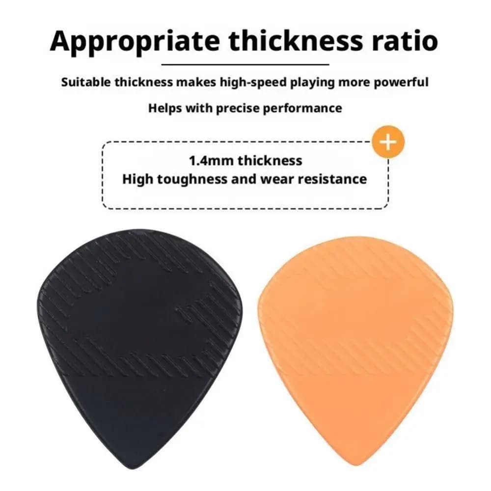 10 Pezzi Plettri per Chitarra Elettrica e Basso a Forma Triangolare in Nylon 1,5mm, Plettri per Ukulele, Ricambi Antiscivolo