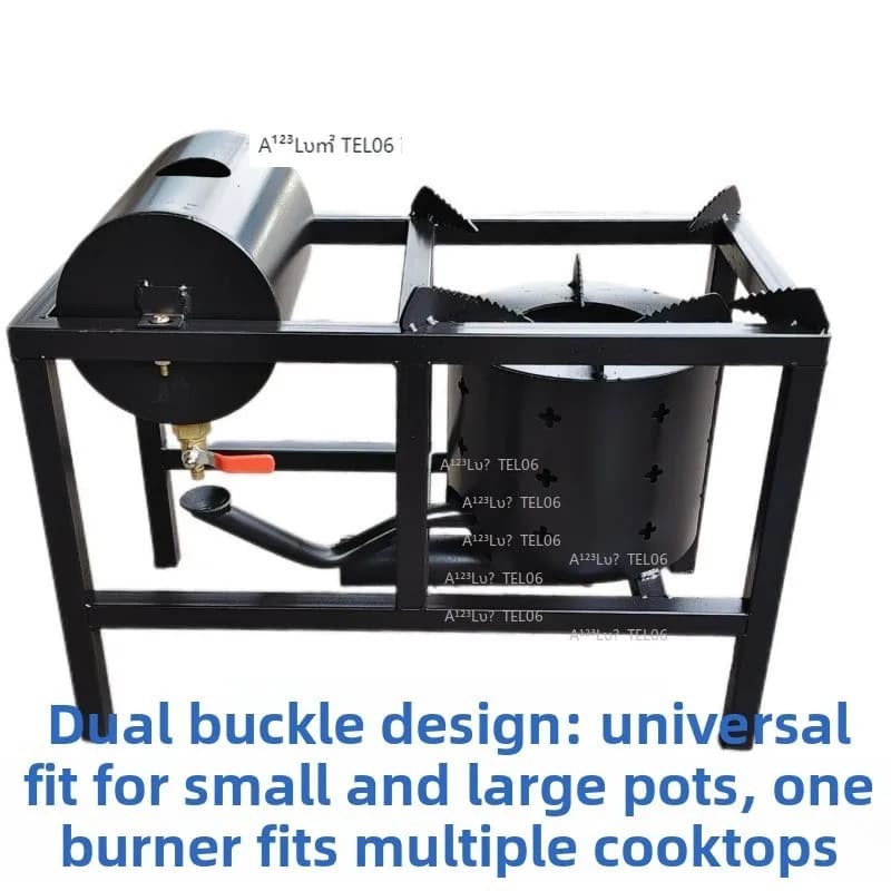 Outdoor Portable High Power Stove Burner Thick Waste Oil Camping Mini Cooker Efficient Kitchen