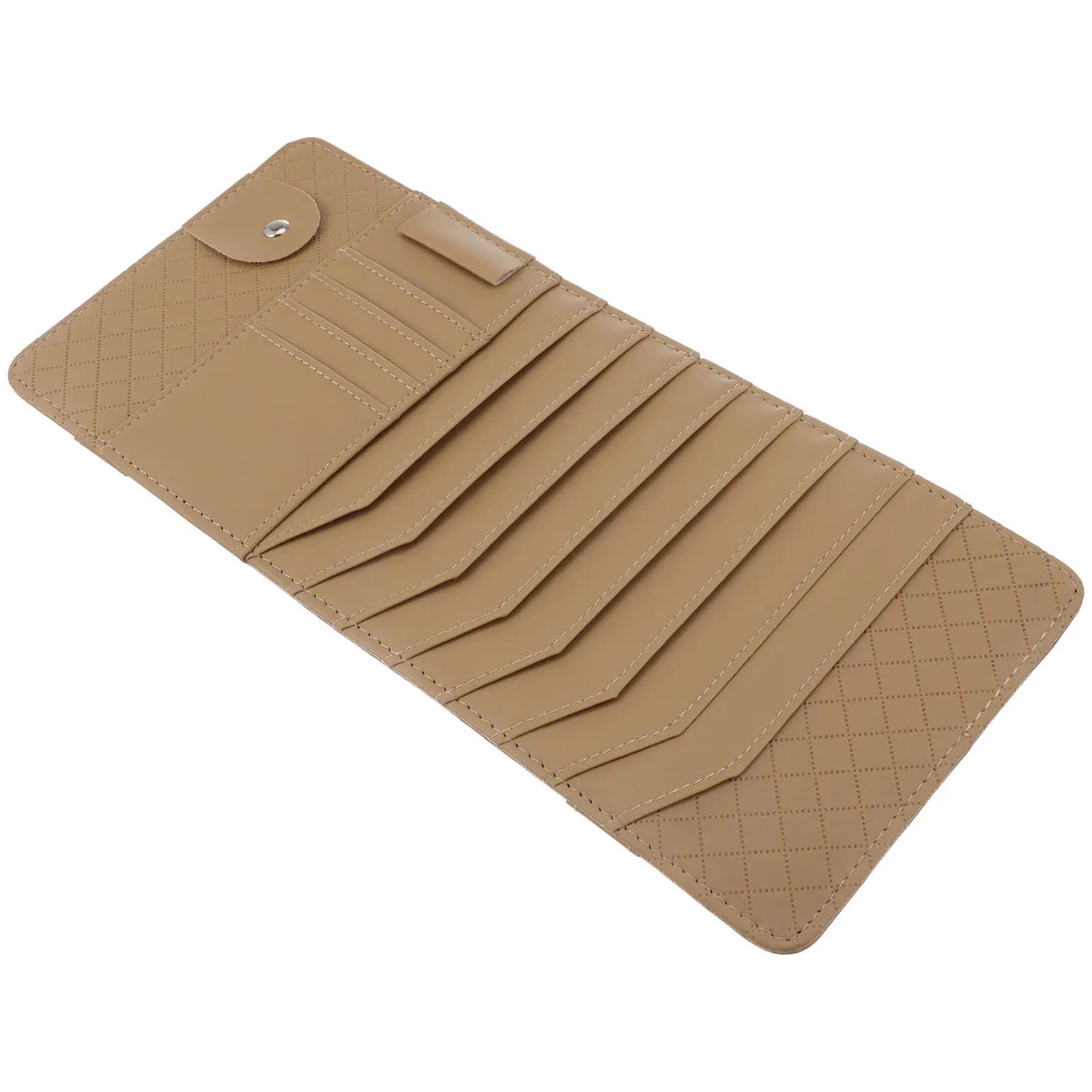 Organizer per Parasole Auto con Tasche Multiple, Porta CD e Porta Penne, Accessorio Universale per Interni Auto