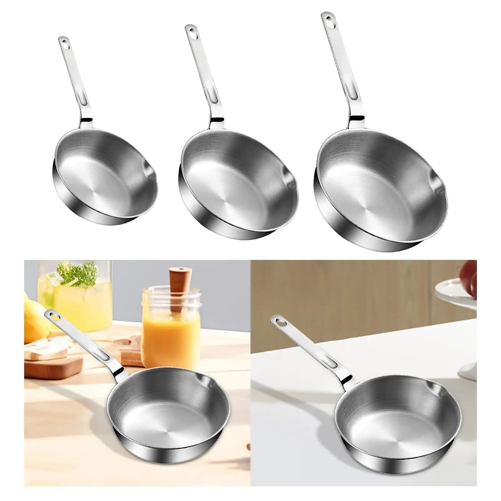 Stainless steel pan Cooking pan Frying pan Frying pan Egg pan Fried steak Gas stove Pot All stoves