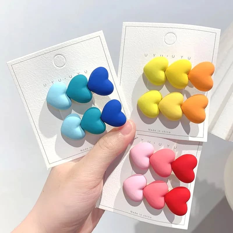 Korean version love small hairpin children and girls side hairpin clip hair accessories headdress little girl card summer bangs