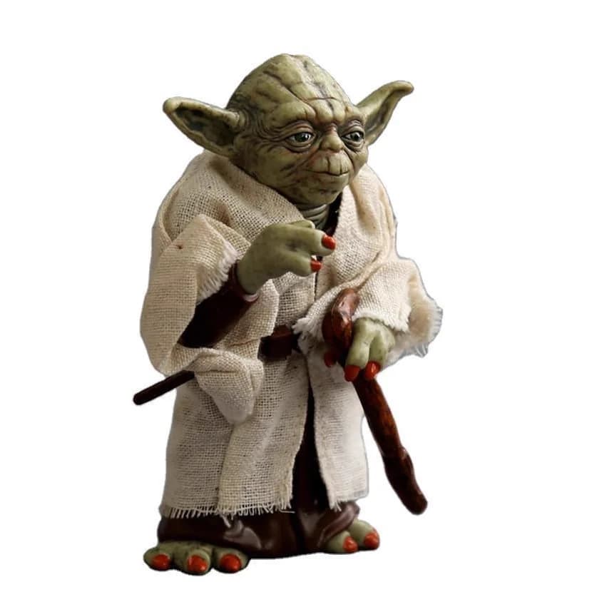 Disney 13cm Star Wars Yoda Master, Bambola Artigianale di Yoda Baby con Vestiti Veri, Ornamento Fatto a Mano