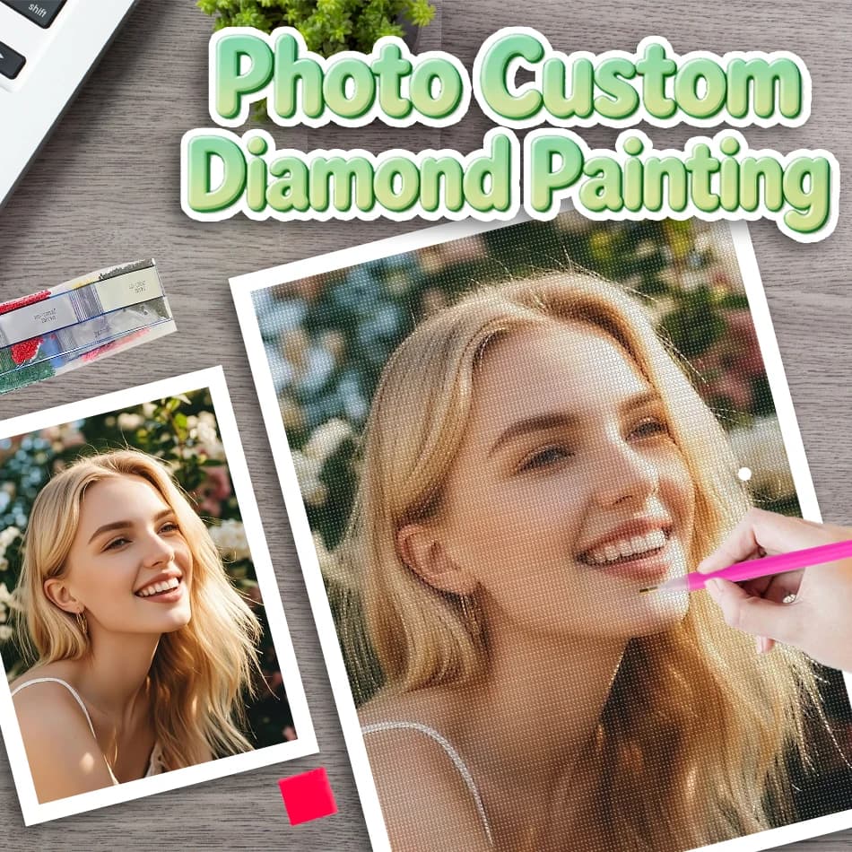 Custom Diamond Painting Art Supplies Personalized Diamond Art Kit Home Decor Diamond Painting Beginners Kit
