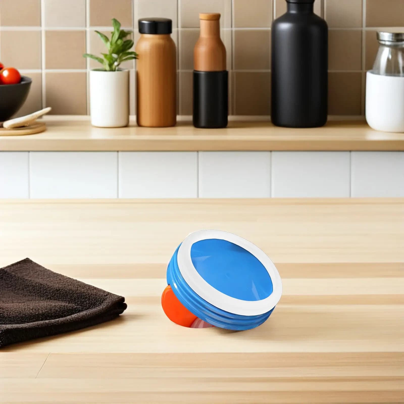10 Pezzi Guarnizioni in Silicone per Coperchi, Ricambio per Contenitori Termici Bento, Anelli Sigillanti Antiperdita per Preparazione Pasti