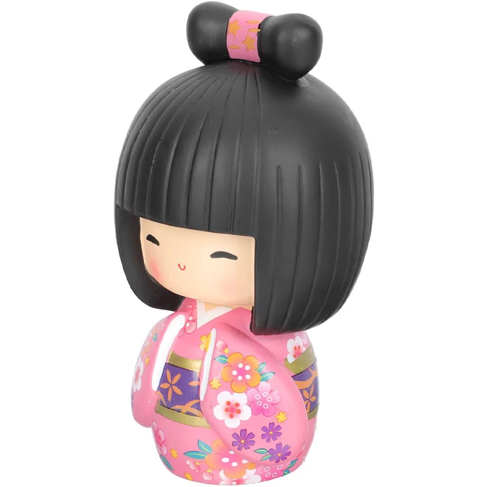 Moderno giapponese Kokeshi Bella decorazione Kimono giapponese Kimono in resina Ristorante giapponese Ornamento da tavolo