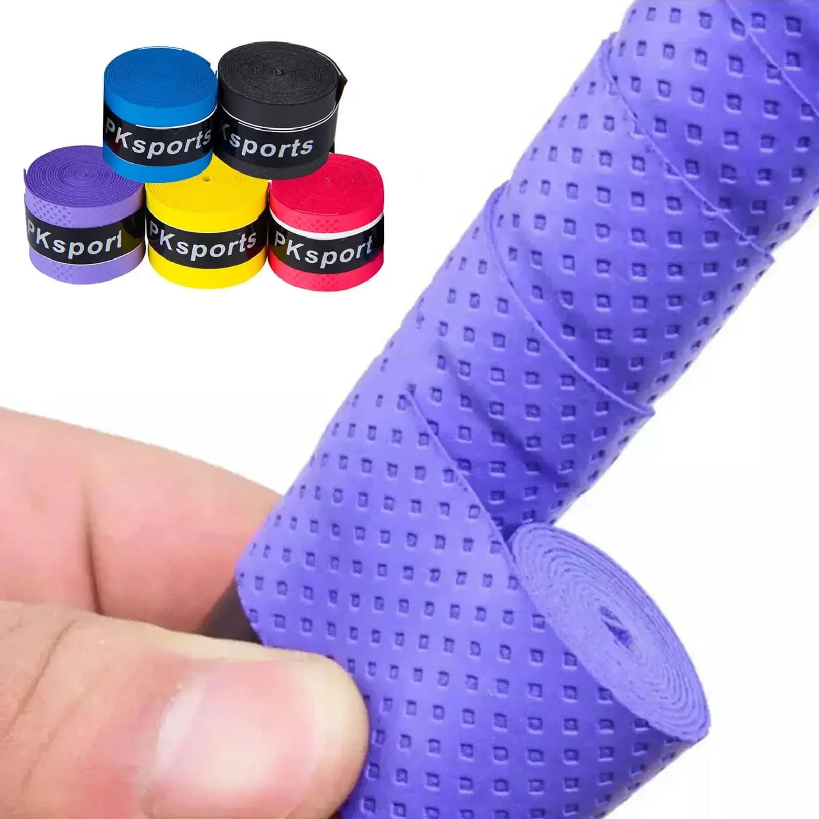 Nastro adesivo per racchetta da tennis Nastro adesivo per racchetta da tennis assorbente in PU Nastro antiscivolo per badminton Accessori da tennis