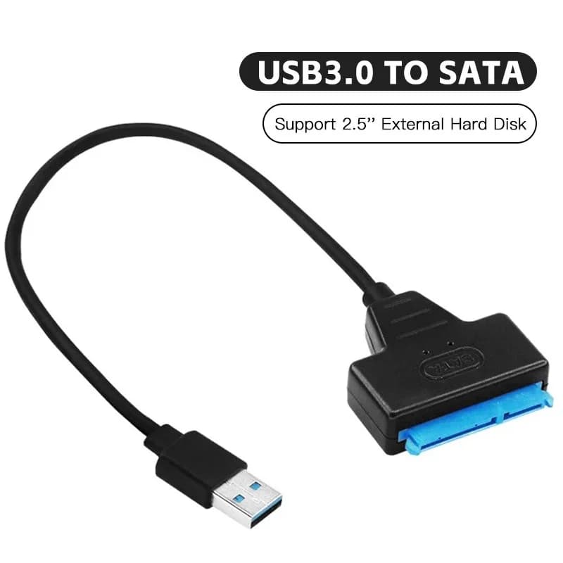 SATA to USB 3.0 / 2.0 Cable Up to 6 Gbps For 2.5 Inch External HDD SSD Hard Drive Sata 3 22 Pin Adapter USB 3.0 to Sata III Cord