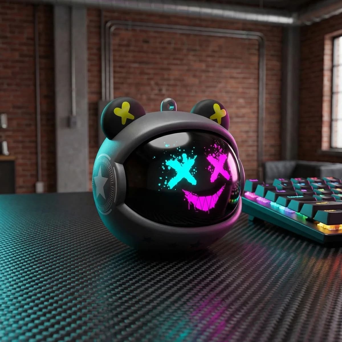 Auricolari Wireless ONIKUMA T20 a Bassa Latenza con Design Rotante, Cuffie da Gaming con Controllo Touch e Scatola di Ricarica