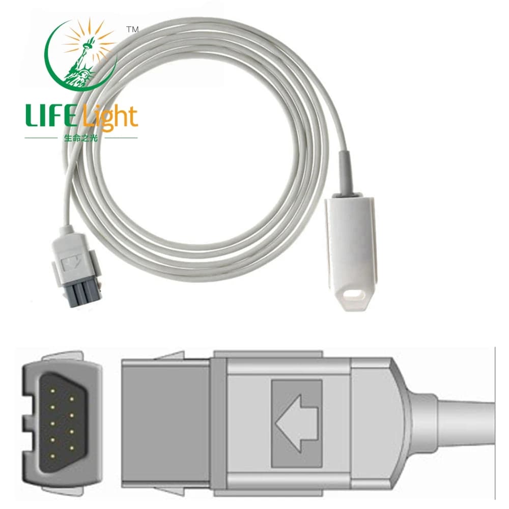 GE-OHMEDA Trusat Reusable Prob SPO2 Sensor Compatible for Monitoring Blood Oxygen Saturation With Pulsometer