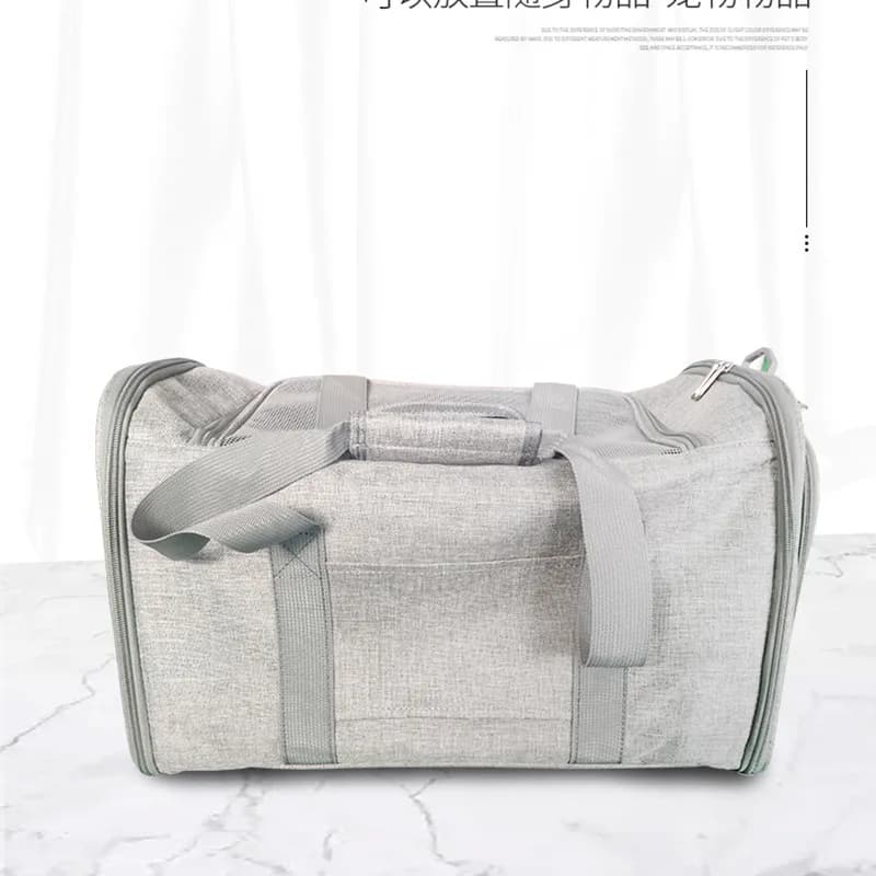 Travel Pet Bag Carrier Double Shoulder Handheld Breathable Foldable Dog Car Pet Bag Pet Supplies Dog Home Supplies