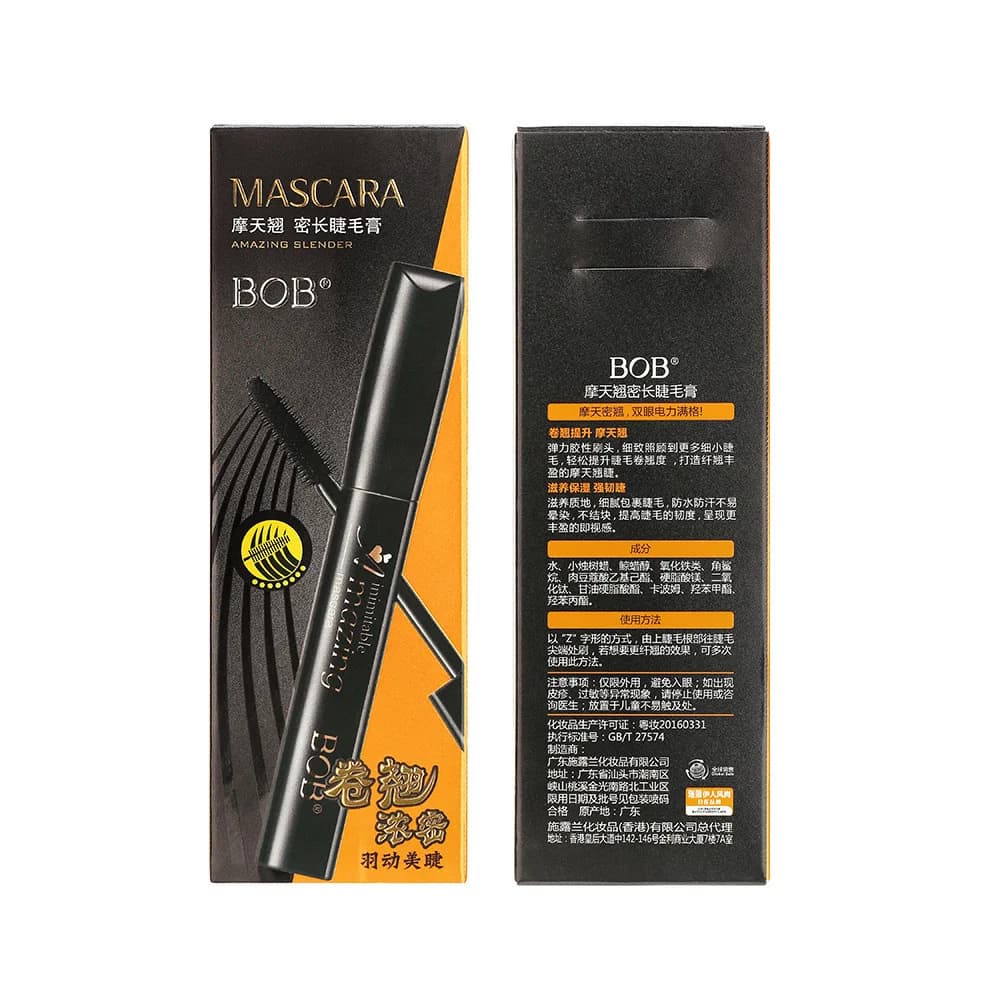 Mascara 3D Seducente e Impermeabile – Volume a Lunga Durata 24H, Effetto Ciglia Finte Voluminose, Incurvanti e Allunganti