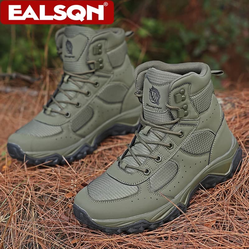 Classic Non-slip Men's Mountain Hiking Sneakers Breathable Outdoor Wear Resistant Camping Hunting Tactical Training Boots